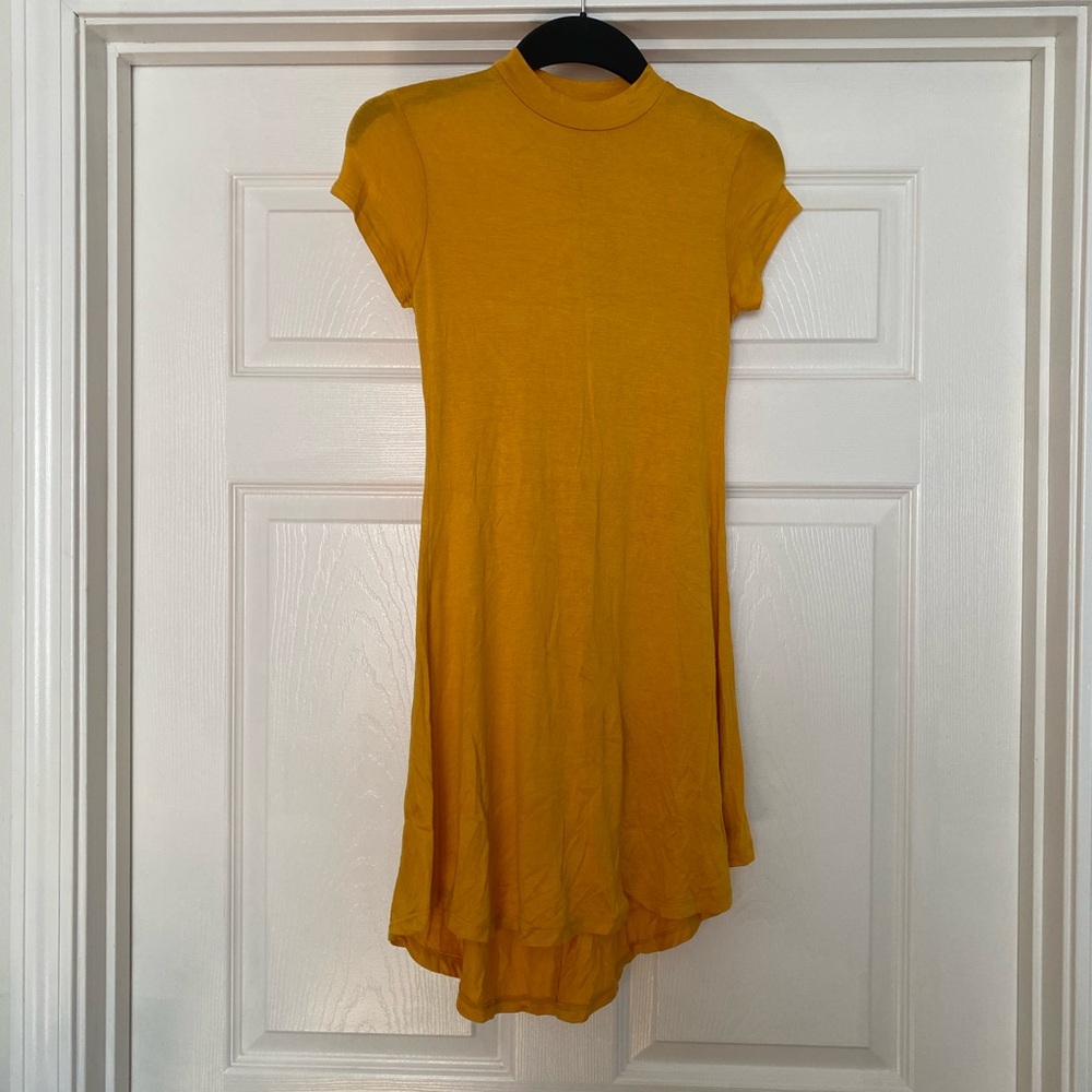Girls yellow-orange  high-low dress